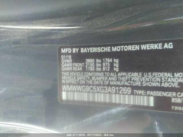 WMWWG9C5XG3A91269 Mini Cooper Convertible S