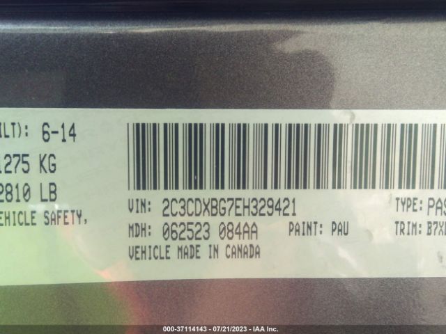 2C3CDXBG7EH329421 Dodge Charger Se