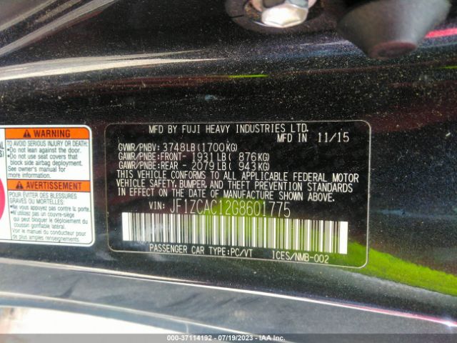 JF1ZCAC12G8601775 Subaru Brz Limited