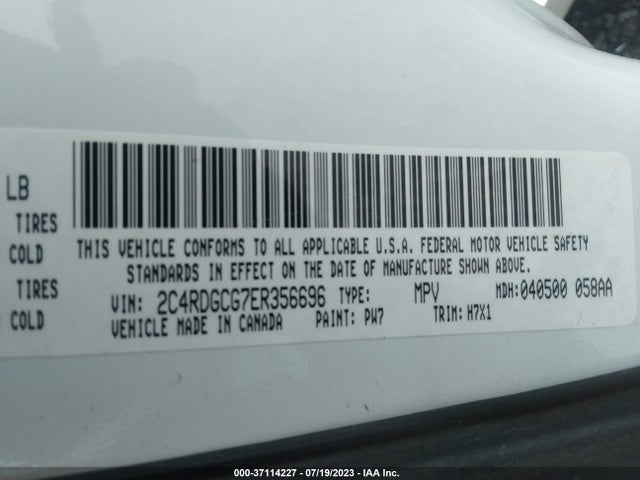Dodge Grand Caravan Sxt 2014 2C4RDGCG7ER356696 Image 9