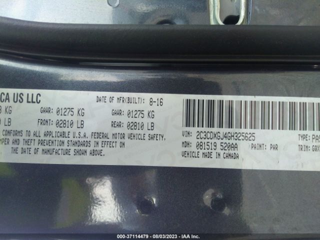 2C3CDXGJ4GH325625 Dodge Charger R/t Scat Pack