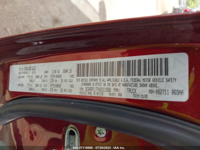 3C6RR7LT7HG511568 RAM 1500 Big Horn
