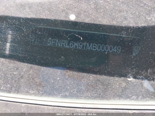 5FNRL6H91MB000049 Honda Odyssey Elite