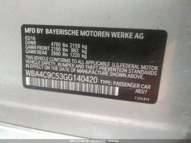 WBA4C9C53GG140420 BMW 4 Series 428i Xdrive