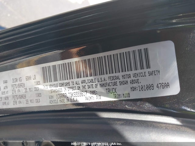 1C6RR7LT3KS559617 RAM 1500 Classic Big Horn