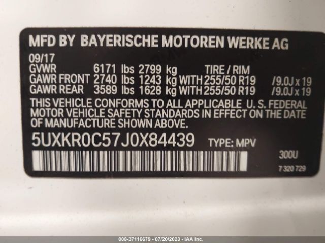 5UXKR0C57J0X84439 BMW X5 Xdrive35i