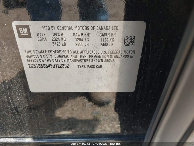2G61S5S34F9122302 Cadillac Xts Platinum