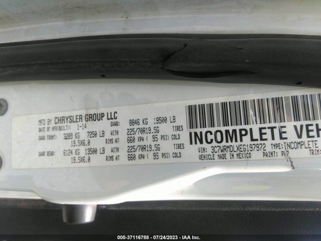 2014 Dodge Ram, VIN: 3C7WRMDLXEG197972