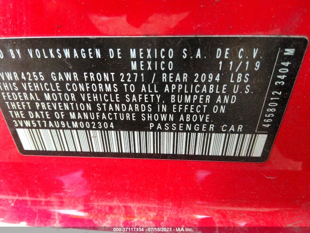 2020 Volkswagen Golf GTI, VIN: 3VW5T7AU9LM002304