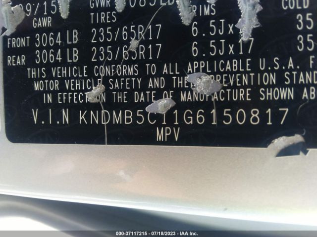 KNDMB5C11G6150817 KIA SEDONA LX
