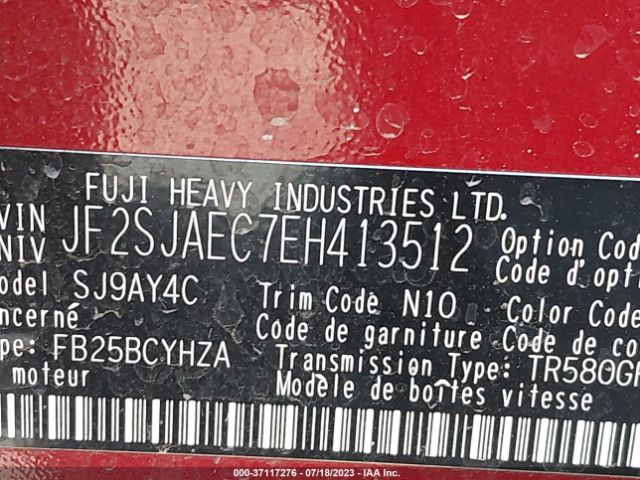 JF2SJAEC7EH413512 Subaru Forester 2.5i Premium