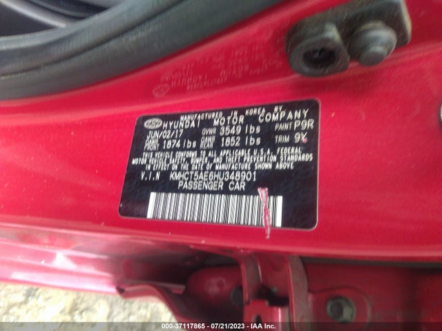 Hyundai ACCENT SE 2017 KMHCT5AE6HU348901 Image 7