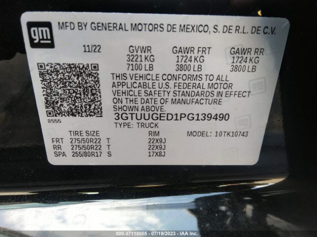 3GTUUGED1PG139490 GMC Sierra 1500 Denali