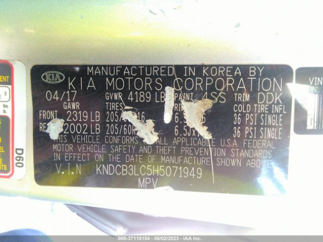 KNDCB3LC5H5071949 KIA NIRO LX