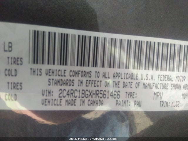 2C4RC1BGXHR561466 Chrysler Pacifica Touring-l