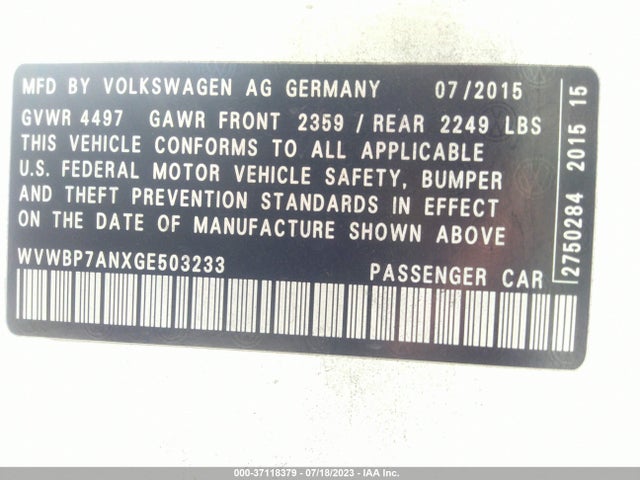 WVWBP7ANXGE503233 Volkswagen Cc R-line