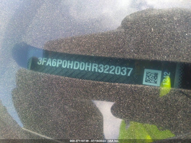 Ford FUSION SE 2017 3FA6P0HD0HR322037 Image 9