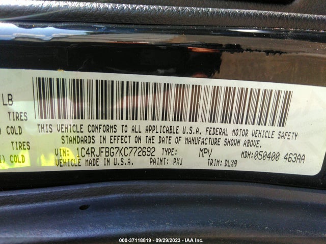1C4RJFBG7KC772692 Jeep Grand Cherokee Limited 4x4