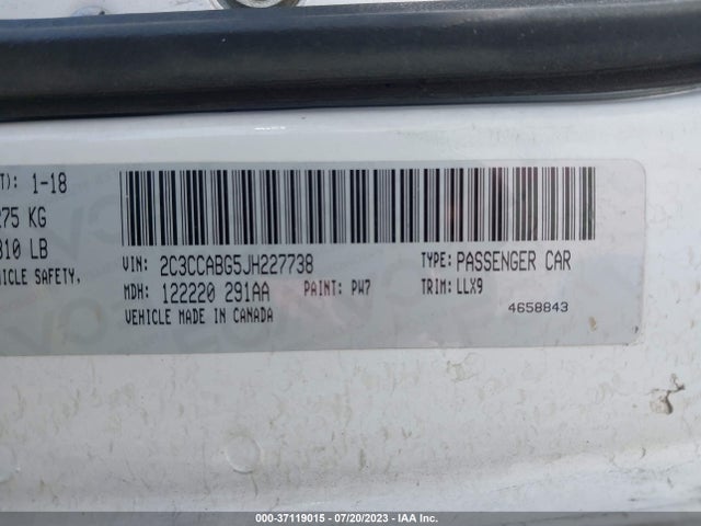 2C3CCABG5JH227738 Chrysler 300 300s