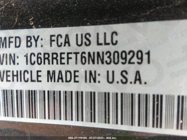 RAM 1500 Big Horn 2022 1C6RREFT6NN309291 Image 9