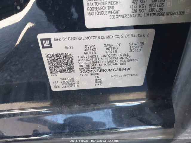 Chevrolet Silverado 1500 Custom 2021 3GCPWBEK0MG289496 Image 9