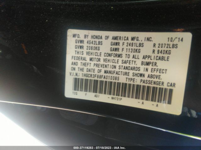 1HGCR3F88FA010085 Honda Accord Sedan Ex-l