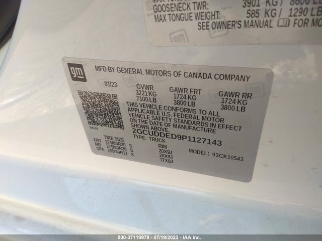 Chevrolet Silverado 1500 Lt 2023 2GCUDDED9P1127143 Image 9