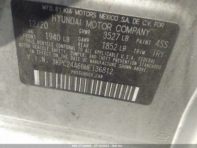 Hyundai Accent Sel 2021 3KPC24A66ME136812 Image 15