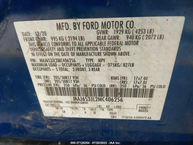 Ford Ecosport Ses 2021 MAJ6S3JL2MC406256 Image 9