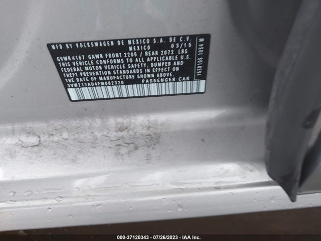 3VW217AU4FM082320 Volkswagen Golf Tsi S