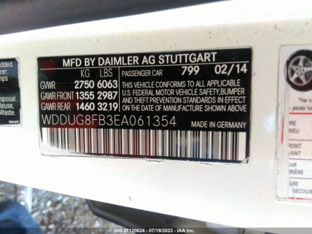 WDDUG8FB3EA061354 Mercedes-Benz S-class S 550