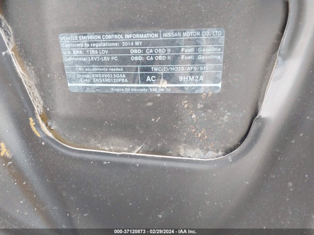 1N4AL3AP2EN229725 Nissan Altima 2.5/s/sv/sl