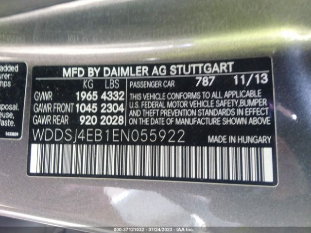 WDDSJ4EB1EN055922 Mercedes-Benz Cla-class Cla 250