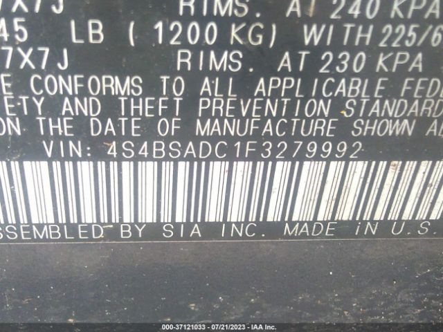 4S4BSADC1F3279992 Subaru Outback 2.5i Premium