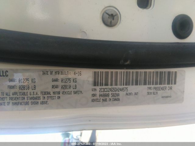 2C3CDZAG5GH240575 Dodge Challenger Sxt Plus