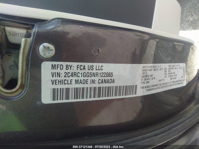 Chrysler Pacifica Limited 2022 2C4RC1GG5NR122065 Image 9