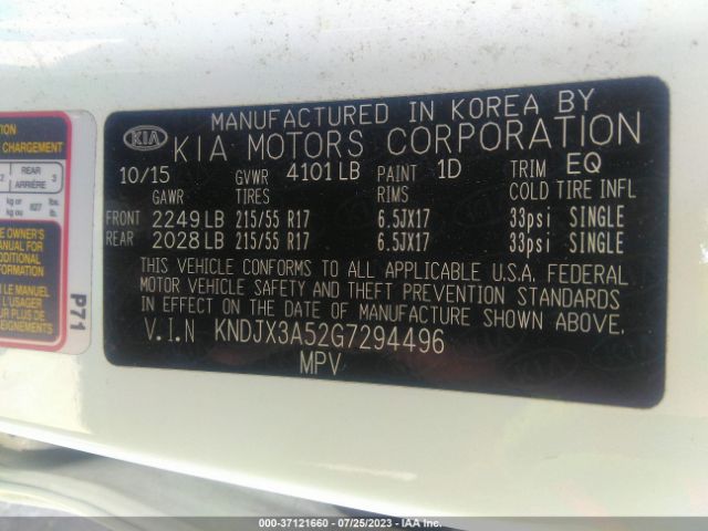 KNDJX3A52G7294496 KIA Soul !