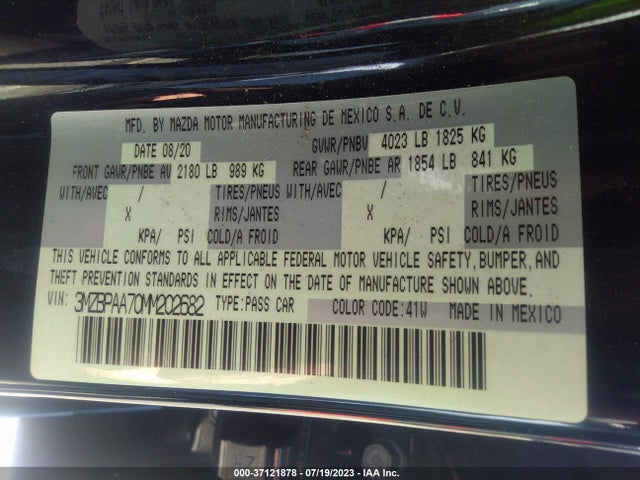 Mazda Mazda3 Sedan 2.0 2021 3MZBPAA70MM202682 Image 16