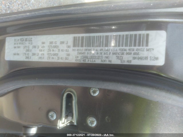 1C6RR6LG3GS312215 RAM 1500 Big Horn