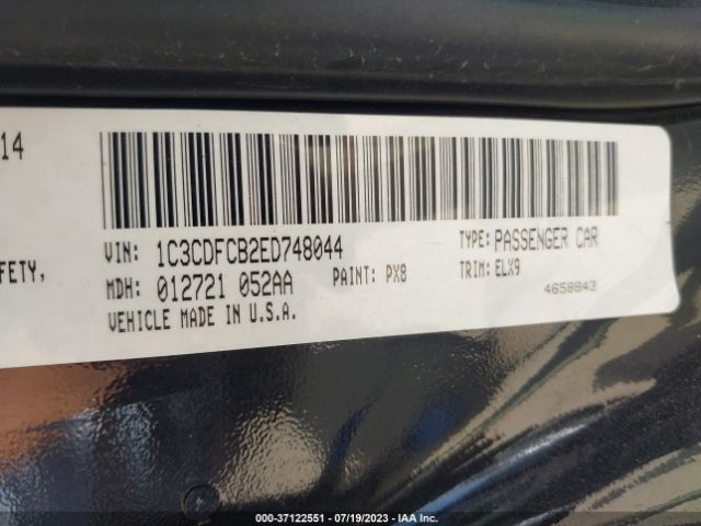 1C3CDFCB2ED748044 Dodge Dart Limited
