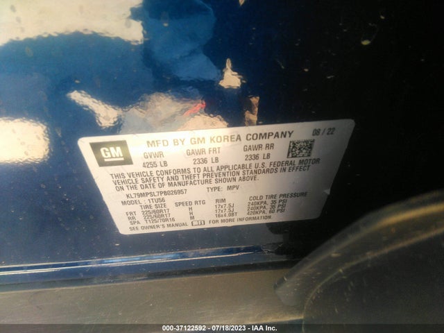 Chevrolet Trailblazer Lt 2023 KL79MPSL7PB026957 Image 9