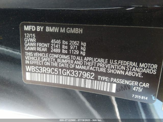 WBS3R9C51GK337962 BMW M4