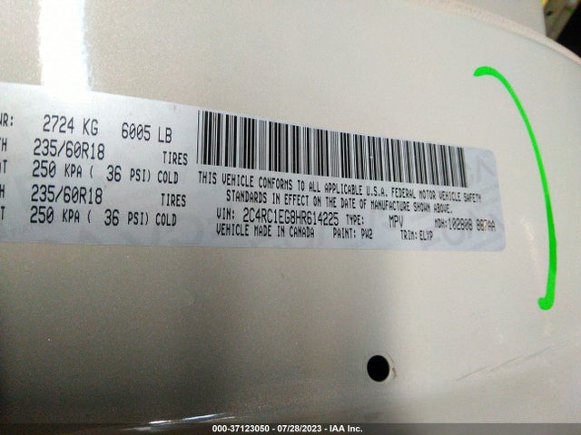 2C4RC1EG8HR614225 Chrysler Pacifica Touring-l Plus