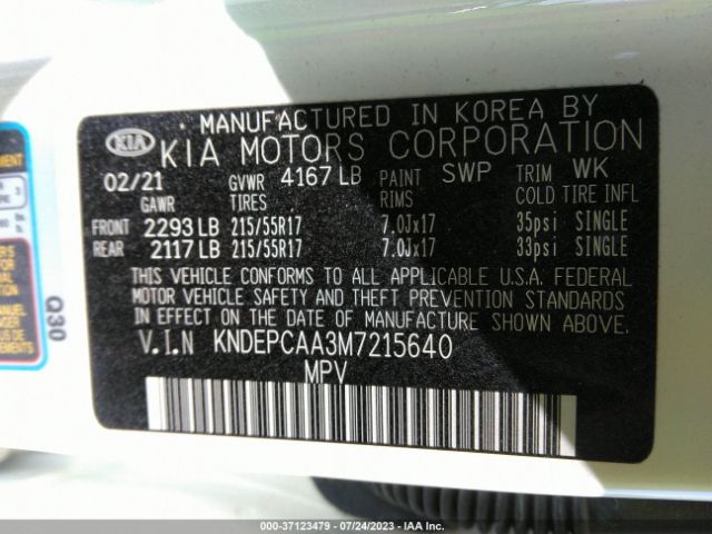 KNDEPCAA3M7215640 KIA Seltos Lx
