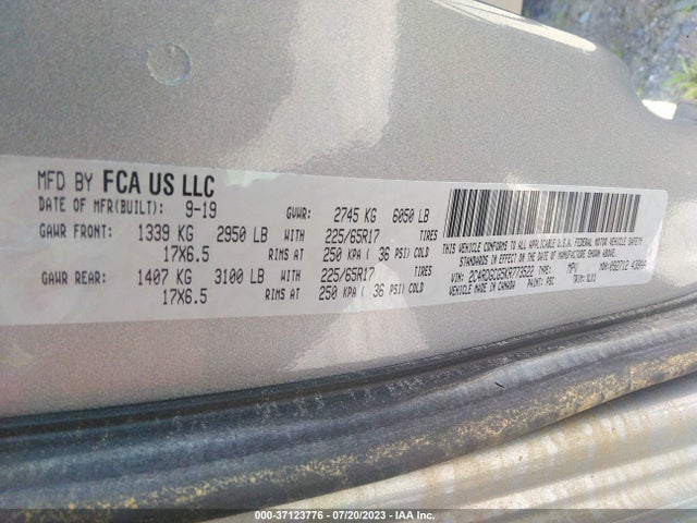 Dodge Grand Caravan Sxt 2019 2C4RDGCG5KR773522 Image 9
