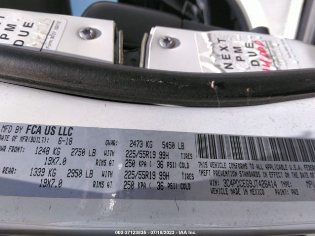 3C4PDCEG9JT426414 Dodge JOURNEY GT