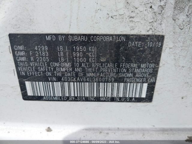 4S3GKAV64L3600759 Subaru Impreza Premium