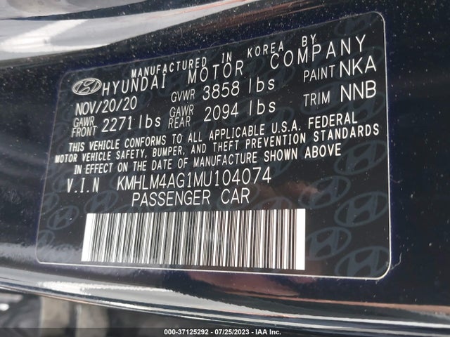 Hyundai ELANTRA SEL 2021 KMHLM4AG1MU104074 Image 15
