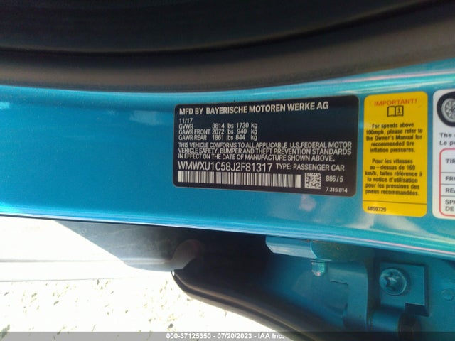 2018 Mini Hardtop, VIN: WMWXU1C58J2F81317