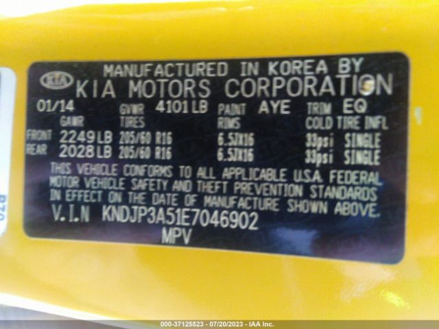 KNDJP3A51E7046902 KIA SOUL +